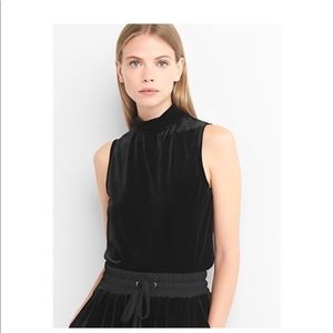 GAP Velvet Mock Neck